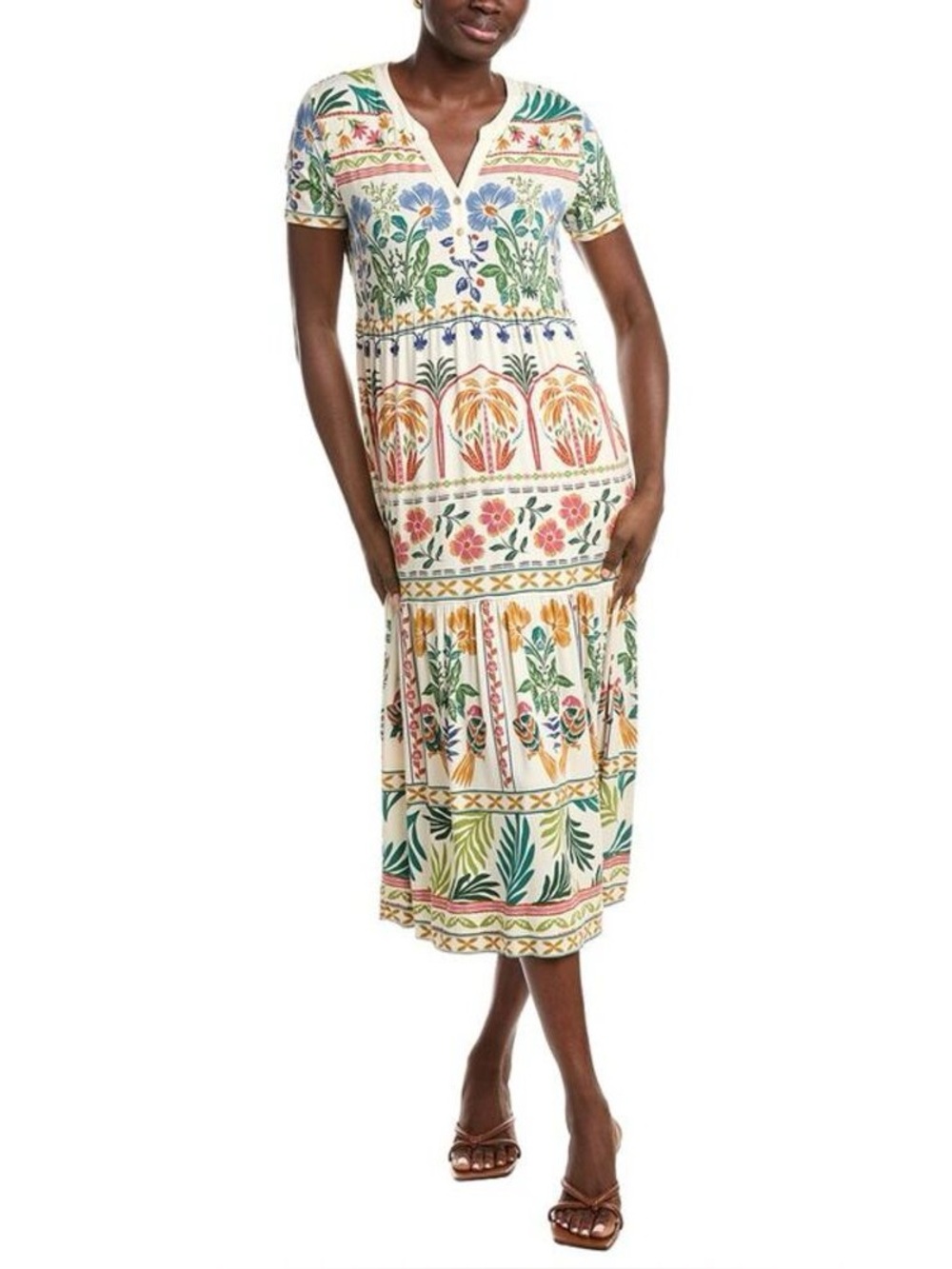 Jonny Was Janie Tiered Henley Dress - Picture 3 of 7
